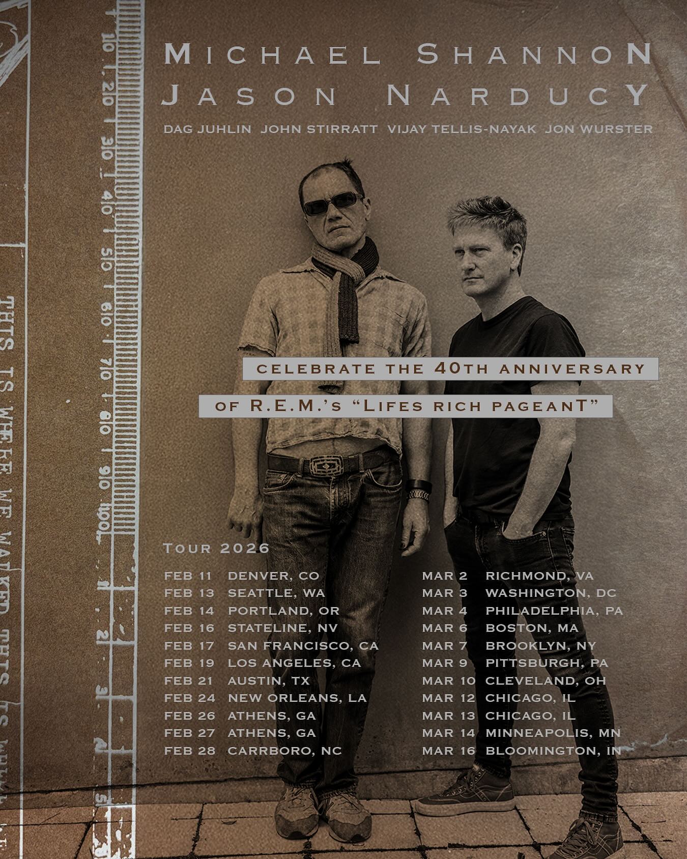 Michael Shannon Tour Poster 2026